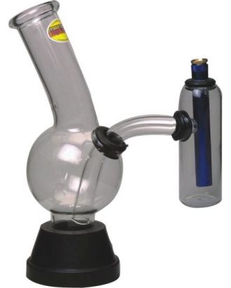 Glass bong bent bubble with bonza hamber