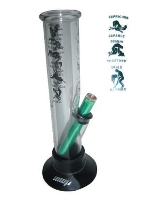Glass bong zodiac waterpipe bonza