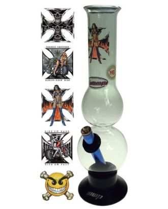 Glass bong dubble bubble with choppers print