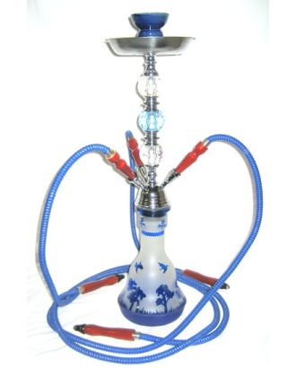 3 hoses large hookah with case