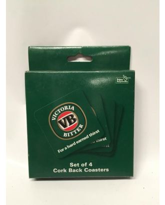 VB Set of 4 Cork Back Coasters