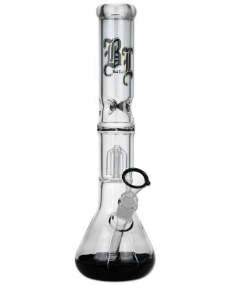 'Black Leaf' Glass Icebong 4-Arm Tree Percolator black